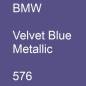 Preview: BMW, Velvet Blue Metallic, 576.